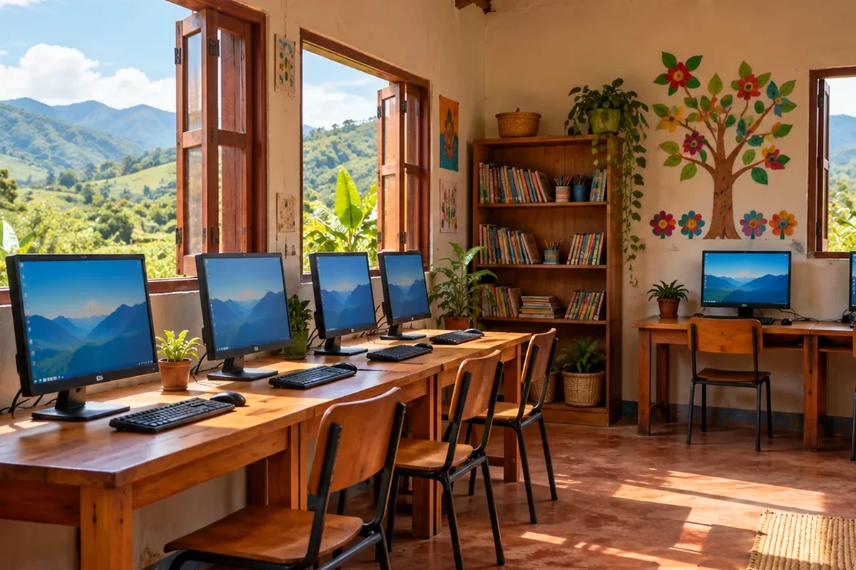 a community computer classroom